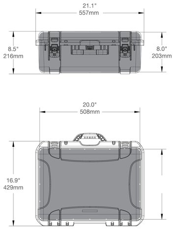 Nanuk 940 Geel Leeg