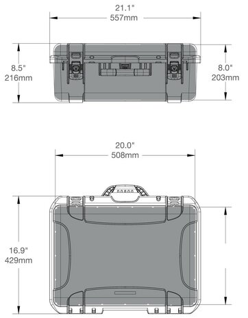 Nanuk 940 Graphite met Plukschuim