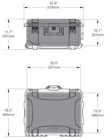 Nanuk 950 Zwart Leeg