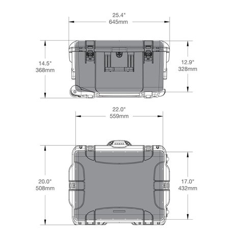 Nanuk 960 Zwart Leeg