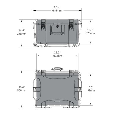 Nanuk 960 Geel Leeg