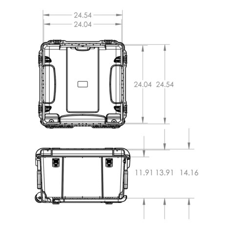 Nanuk 970 Zwart Leeg