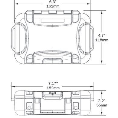 Nanuk Nano 320 Doorzichtig