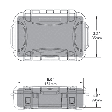 Nanuk Nano 320 Oranje