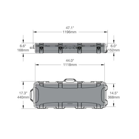 Nanuk 990 Zwart voor ijsvishengels