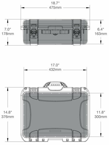 Nanuk 925 Oranje voor DJI Avata, Goggles and Fly More Combo