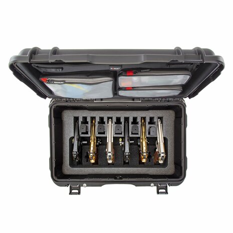 Nanuk 938 Zwart 6 Up Pistool koffer met Lid Organizer 