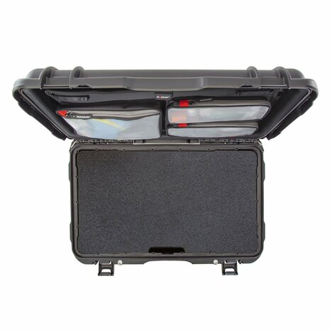 Nanuk 938 Zwart 6 Up Pistool koffer met Lid Organizer 