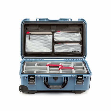 Nanuk 935 Pro Photo Kit Koffer Cyan 28.5 liter Lichtgewicht NK-7 hars Waterbestendig IP67