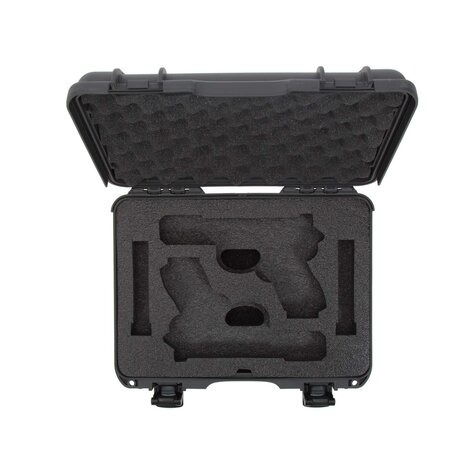 Nanuk 910 2UP Glock Pistool Koffer Graphite Waterbestendig IP67 363 x 282 x 120 mm