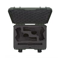 Nanuk 910 2UP Pistool Wapenkoffer Olive NK-7 Hars 363 x 282 x 120 mm