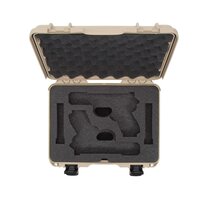 Nanuk 910 2UP Glock Pistool Koffer Lichtbruin Waterbestendig IP67 363x282x120 mm